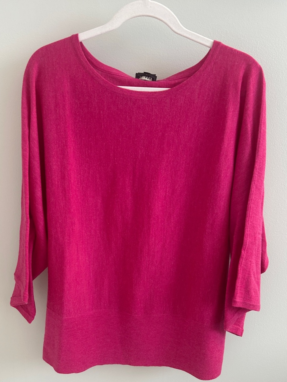 Talbots Fuchsia Boatneck Lightweight Sweater